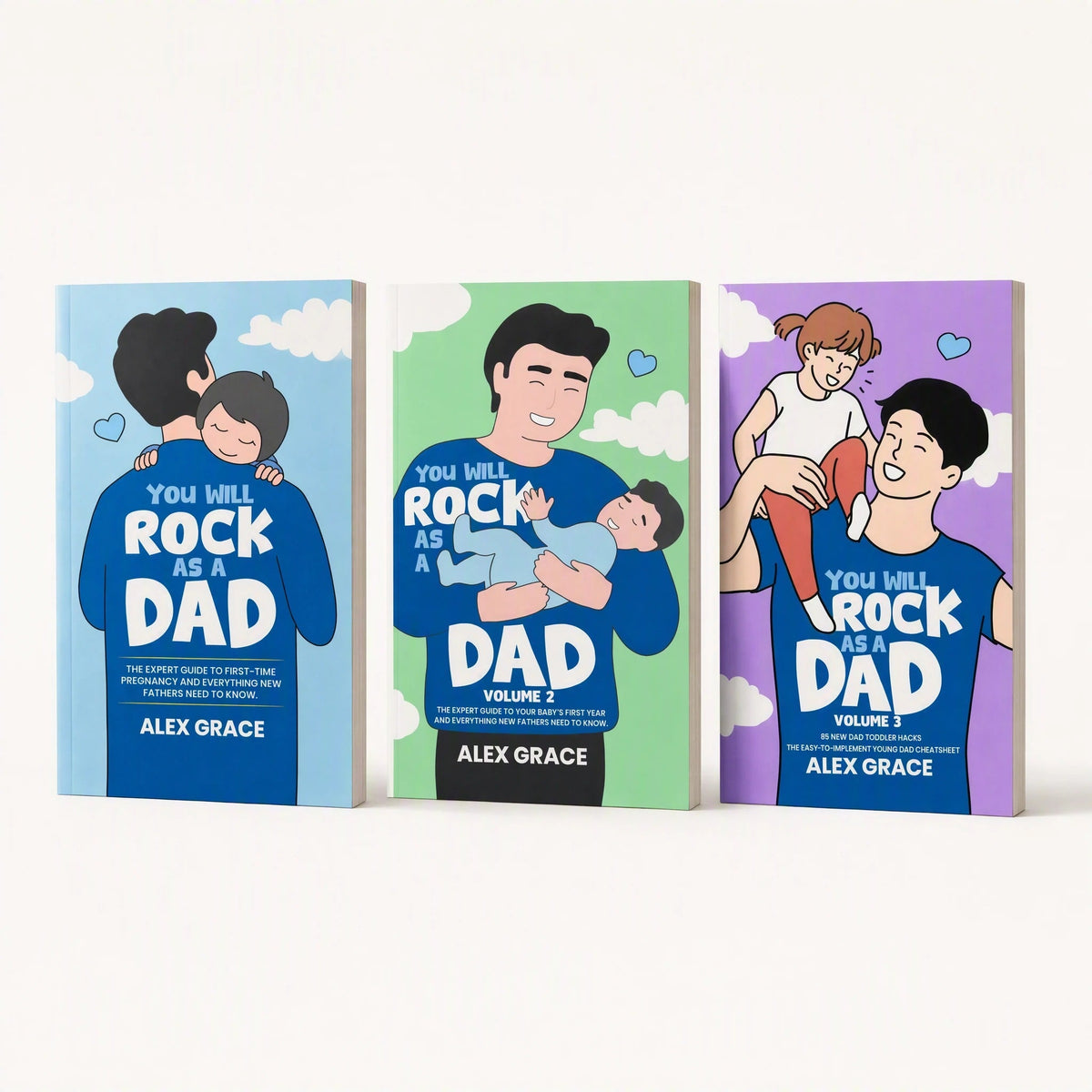 You Will Rock As a Dad! Volumes 1–3 — Pregnancy, Baby & Toddler Bundle — paperback set