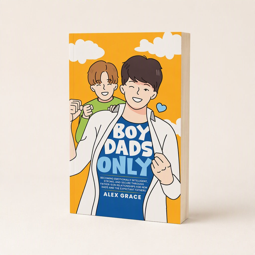 Boy Dads Only — paperback studio photo