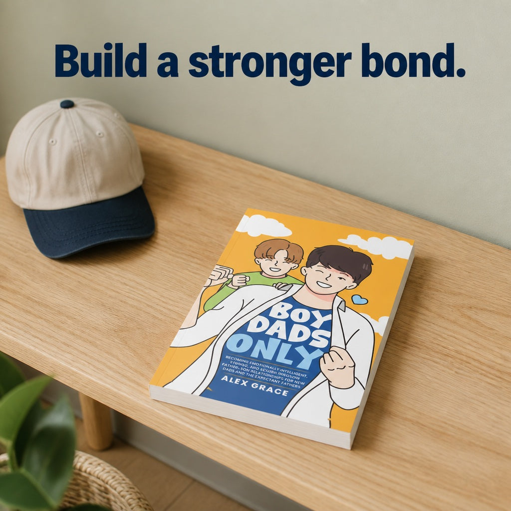 Boy Dads Only — book in an everyday setting