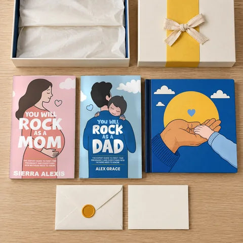 Everything in The Tag Team Box, laid out on a wooden table
